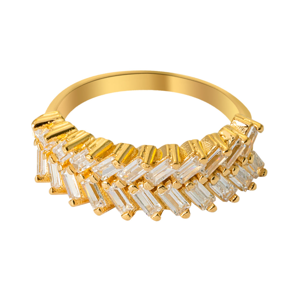 Fabian Ladies Gold Plated Ring, FLJ-CG20R3898S-R.G5 - image 2