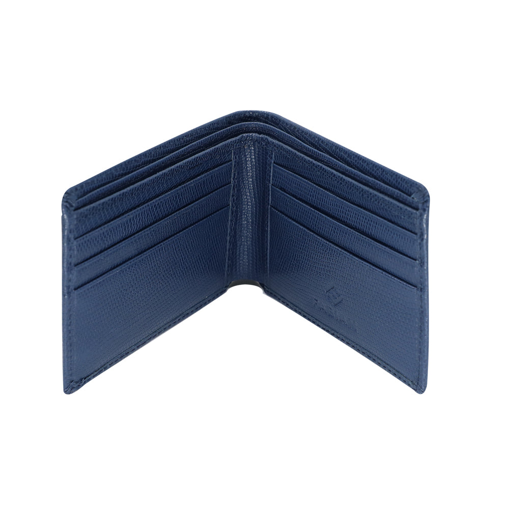 Fabian Leather Blue Wallet For Men - FMW-SLG5-BL - image 2