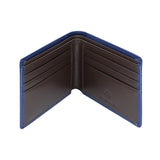 Fabian Leather Brown/Blue Wallet For Men - FMW-SLG51-BRNBL - image 2