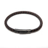 Fabian Men's Delicate Brown Black Bracelet FMB-JMYLB106-BBL