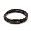Fabian Men's Neat Brown Black Bracelet FMB-JMYLB108-BBL