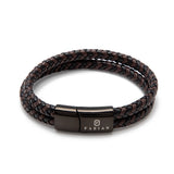 Fabian Men's Neat Brown Black Bracelet FMB-JMYLB108-BBL