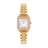 GF Ferre Women's Mother of Pearl Dial Gold Plated Zircon Watch GFGP170083LZ