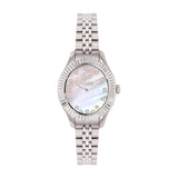 GF Ferre Women's Mother of Pearl Dial Stainless Steel Zircon Watch GFSS8063LZ