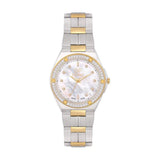 GF Ferre Women's Mother of Pearl Dial Two-Tone Zircon Watch GFTG8070LZ