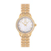 GF Ferre Women's Silver Dial Gold Plated Zircon Watch GFGP5027LZ