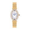 GF Ferre Women's Silver Dial Gold Plated Zircon Watch GFGP8090LZ