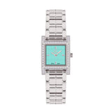 GF Ferre Women's Tiffany Dial Stainless Steel Zircon Watch GFSSTF170027LZ