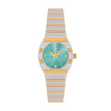 GF Ferre Women's Tiffany Dial Two-Tone Zircon Watch GFTGTF170036LZ