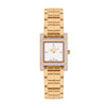 GF Ferre Women's White Dial Gold Plated Zircon Watch GFGP170027LZ