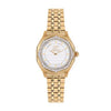 GF Ferre Women's White Dial Gold Plated Zircon Watch GFGP8064LZ
