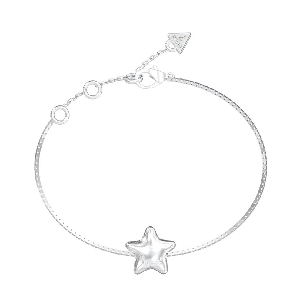Guess Iconique Silver Star Bracelet For Women JUBB05546JWRHL