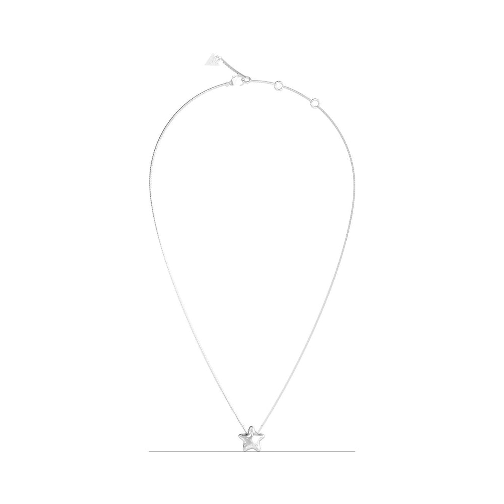 Guess Iconique Silver Star Logo Necklace For Women JUBN05545JWRHT/U