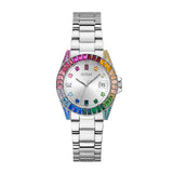 Guess Ladies Silver Tone Day/Date Watch GW0475L4