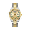 Guess Two Tone Day Date Champagne Dial Men'S Watch GW0265G14