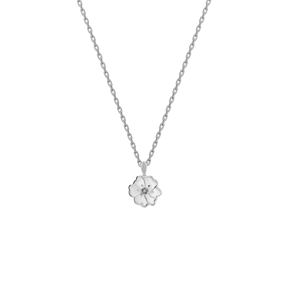 Juvenis Flower Design Pendant JLJ-CG21P0407S-BLU-SS-PND - image 2