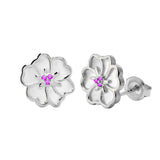 Juvenis Flower Earrings JLJ-CG21E0408S-BLU-SS-ER - image 8
