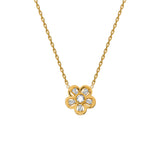 Juvenis Flower Shaped Necklace JLJ-AS21N0930S-SS-NL - image 2