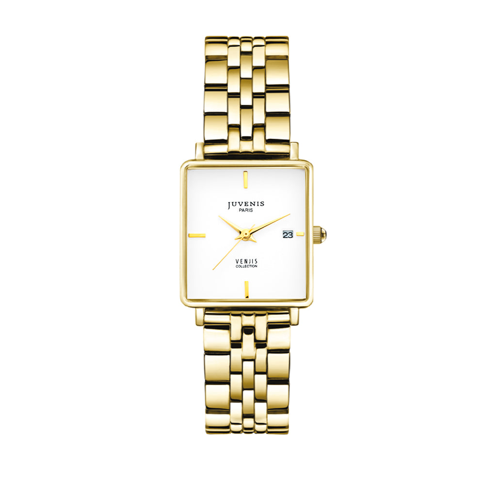 Juvenis Venjis Gold Tiffany Square Watch JVB1066C - image 2