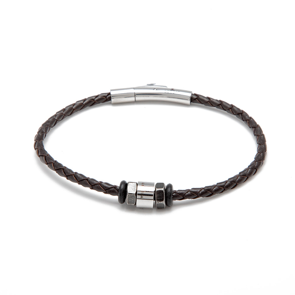 Lencia Men's Brown Bracelet LMB-190901