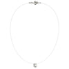Lencia White Cubic Zirconia Crystal Necklace