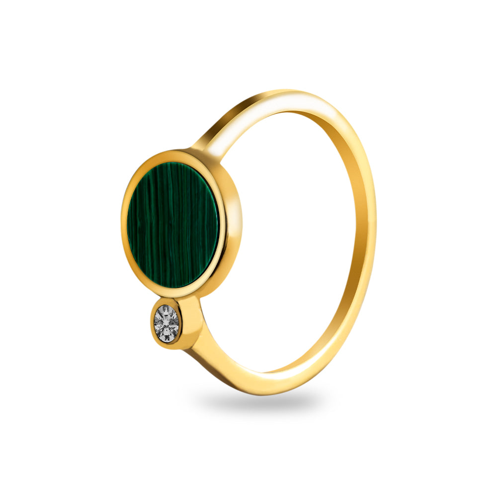 Lencia Women Premium Ring LLJ-JSC1565-GRN-G-R
