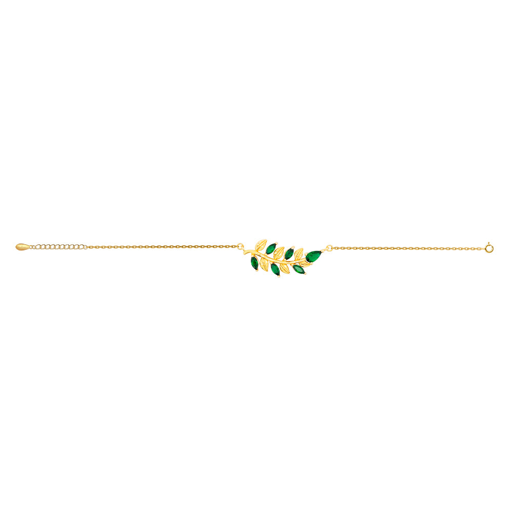 Lencia Women's Leaf Bracelet LLJ-JSC1682