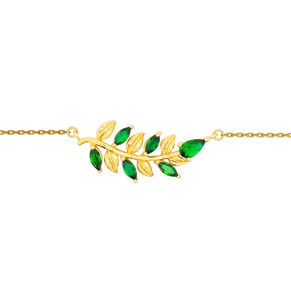 Lencia Women's Leaf Bracelet LLJ-JSC1682 - image 2