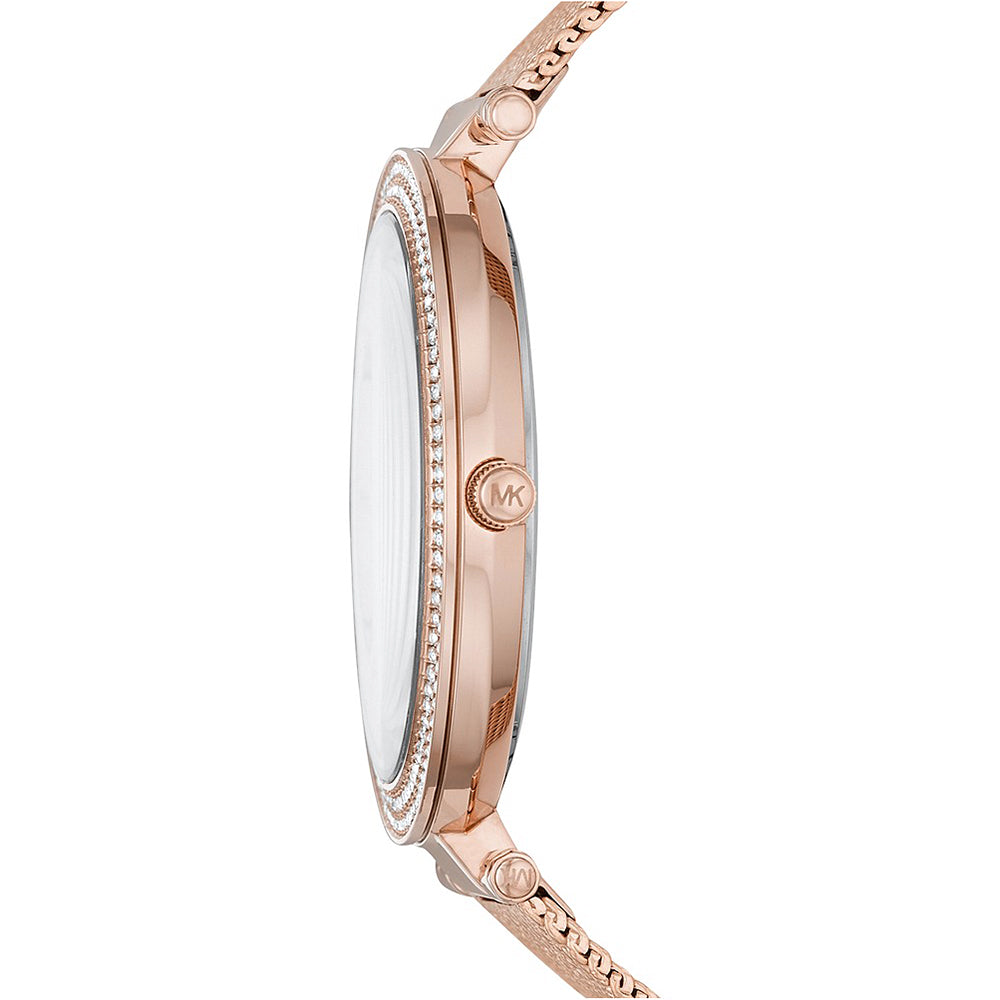 Michael Kors Darci Three-Hand Rose Gold Crystal Watch - image 2