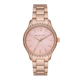 Michael Kors Layton Three-Hand Rose Gold-Tone Stainless Steel Watch