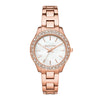 Michael Kors Liliane Three-Hand Rose Gold-Tone Stainless Steel Watch