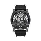 Police Daintree 2.0 Skeleton Black Silicone Strap Mens Watch PEWGM0081507