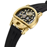 Police Daintree 2.0 Skeleton Gold Case Black Silicone Strap Mens Watch PEWGM0081508 - Image 2