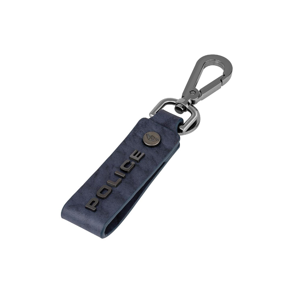 Police Droid Black Leather Keyring P Pa40077K - image 2