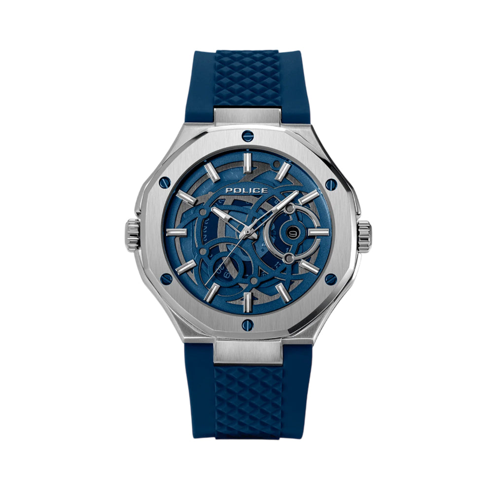 Police Dual Black and Navy Silicone Men Watch - PEWGQ0081903 - image 2