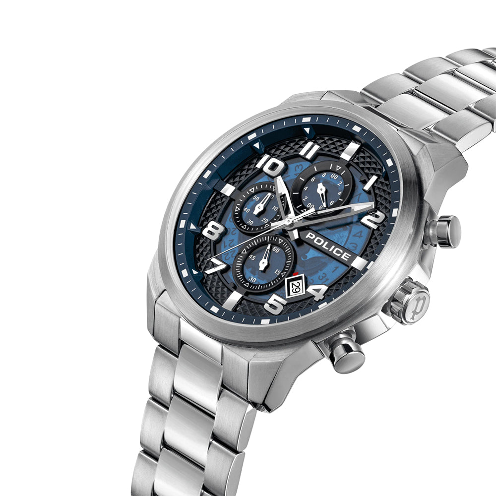 Police Soul Steel Men Watch Blue Dial Multifunction - PEWGK0053901 - image 2