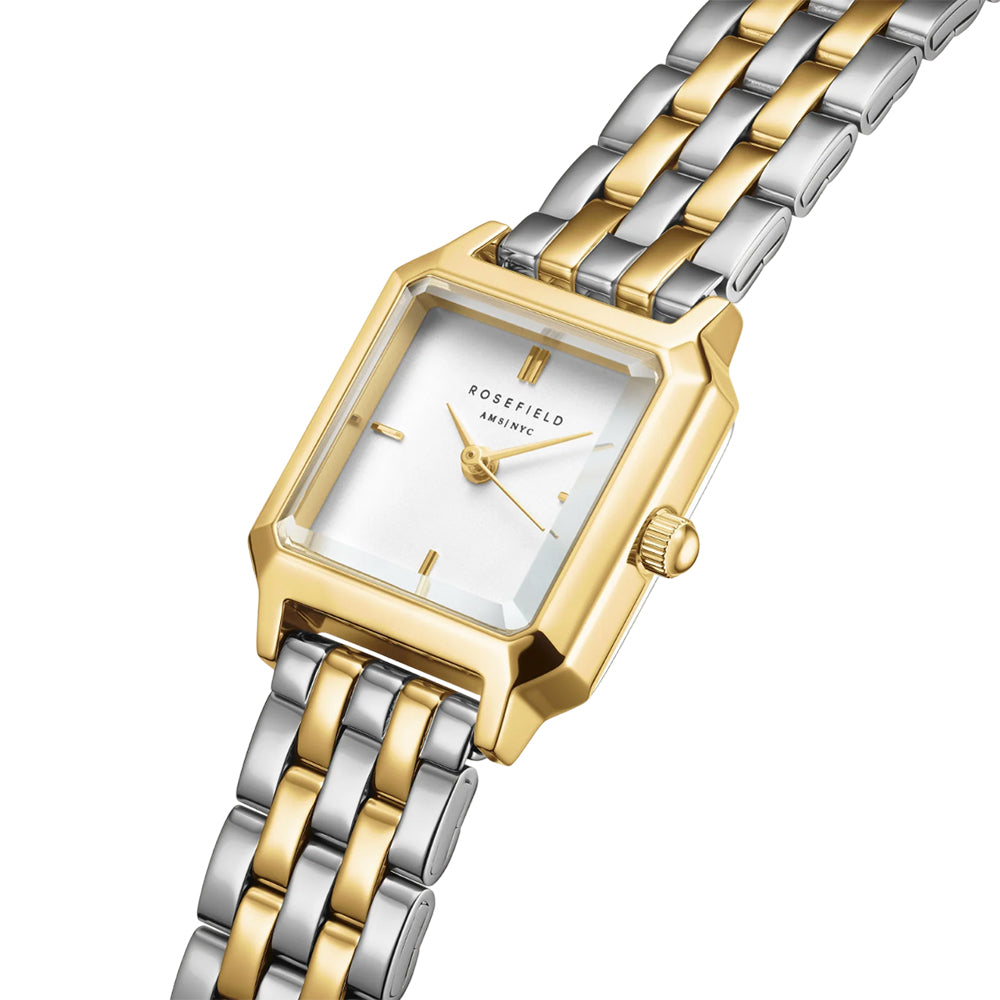 Rosefield Boxelle Duotone White Dial Mixed-Metal Watch BWDSG-B03 - image 2