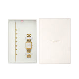 Rosefield Boxy XS Gold Women Watch and Bracelet Gift Set BMWLBG-X241